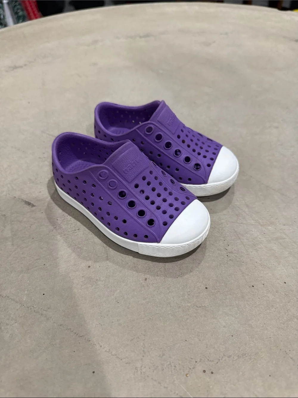 Native Kids Purple Slip-On Water Shoes Size 5/5c